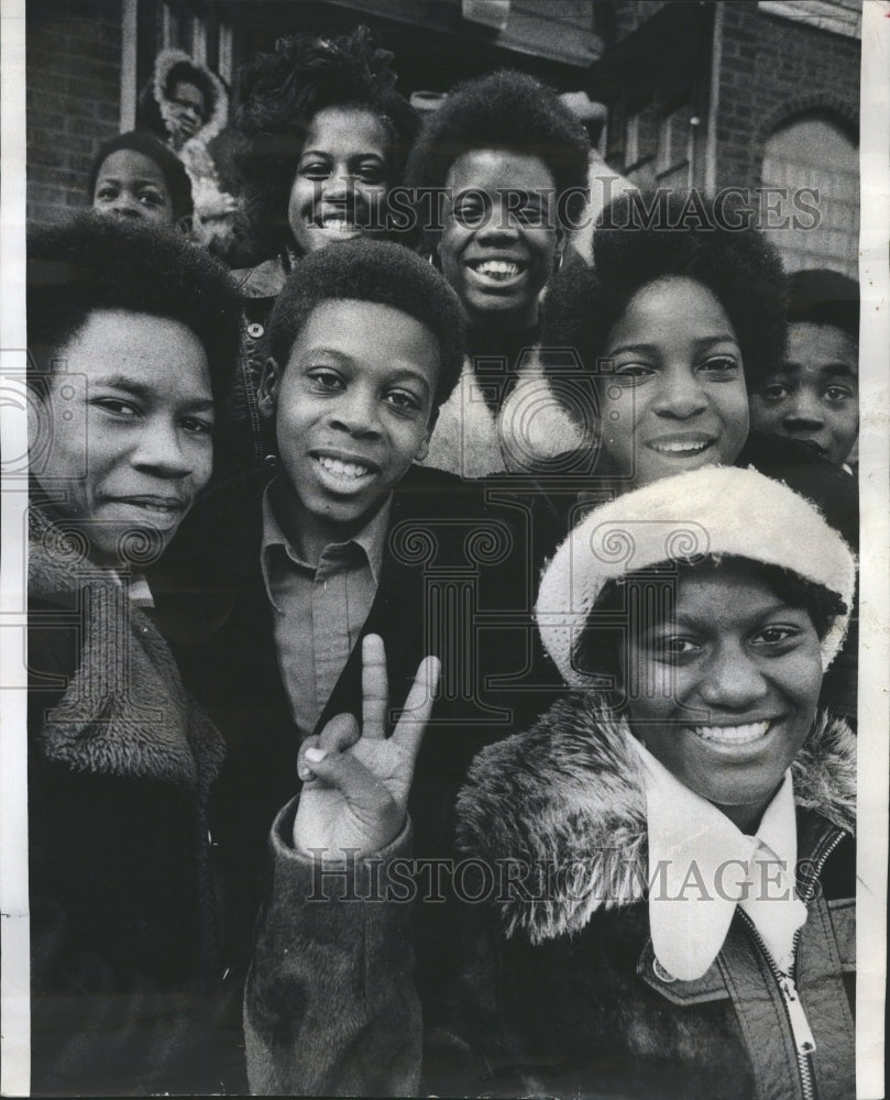 1974 Press Photo  Young Face Youngsters Sunday School - Historic Images