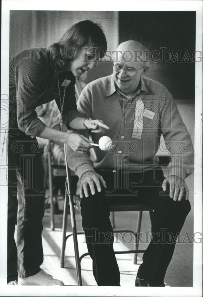 1984 .Martha School John Puskar Scoop Toss - Historic Images