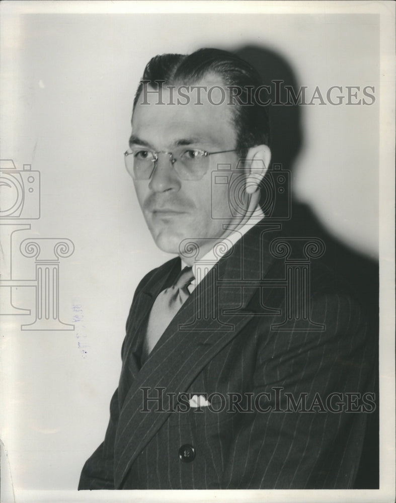 1938 Press Photo James Couzens Senator Nephew Glasses - Historic Images