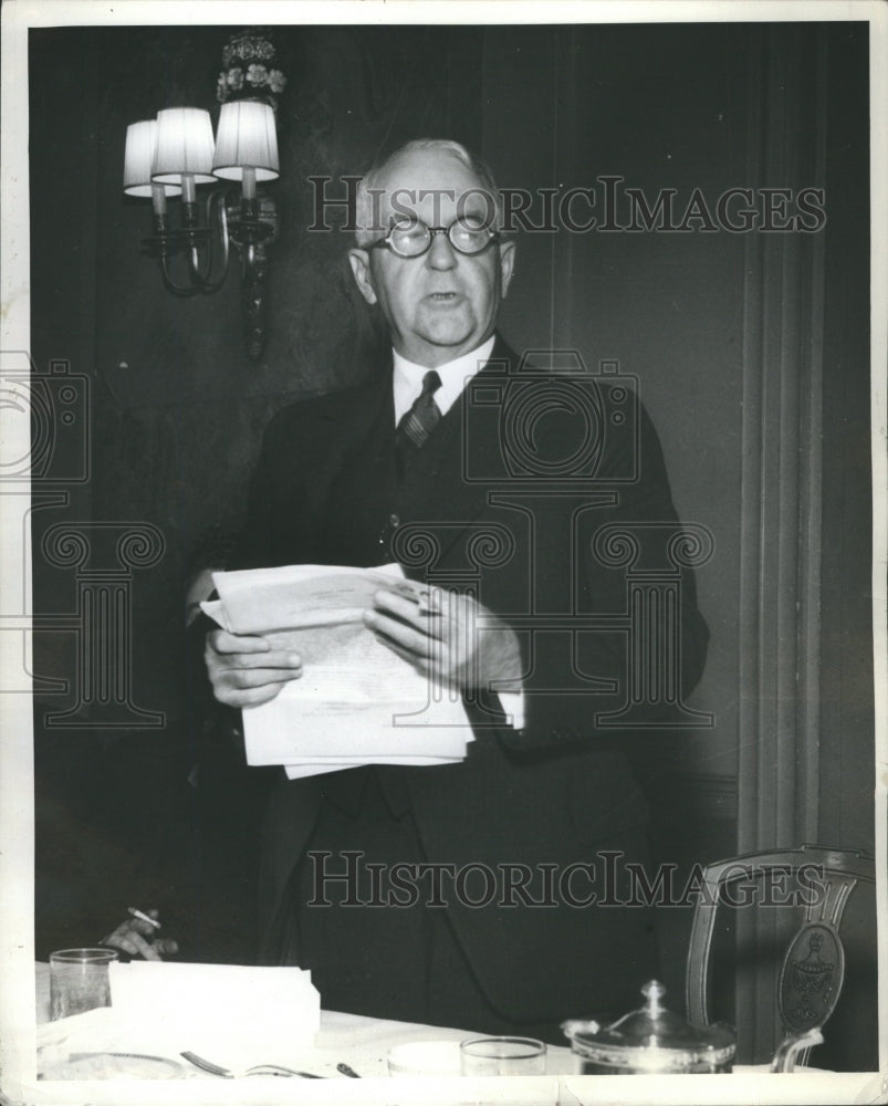 1934 Press Photo Senator James Couzens Kiwanians - Historic Images