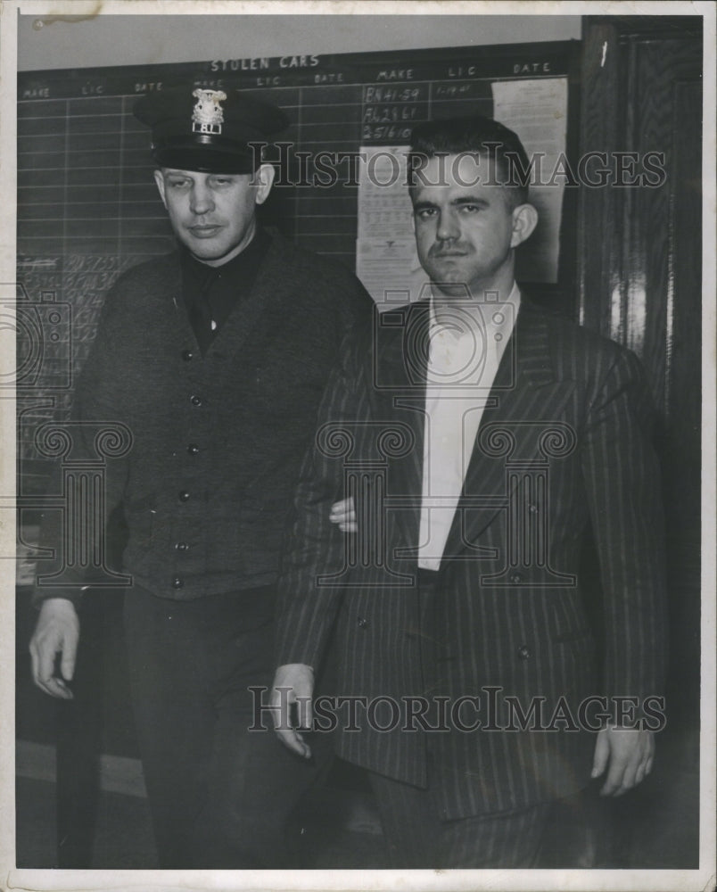 1941 Press Photo Bandit Michael Vrane Patrolman Willsey - RRR72659 - Historic Images