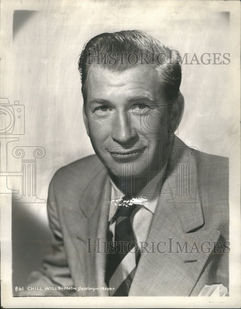1946 Chill Wills Actor Grinning - Historic Images