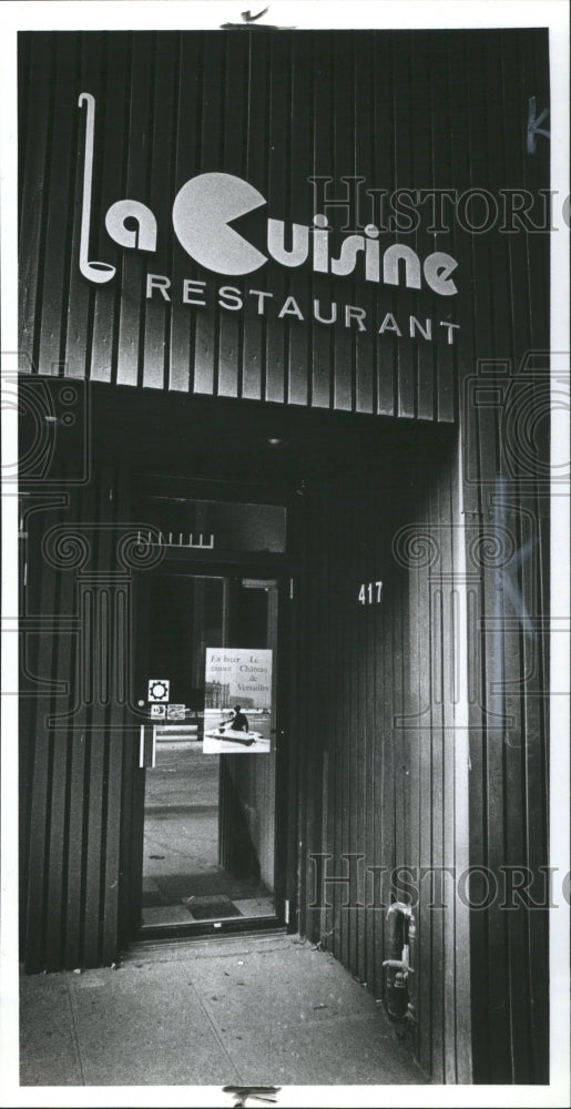 1979 La cuisine Restaurant Windsor Canada - Historic Images