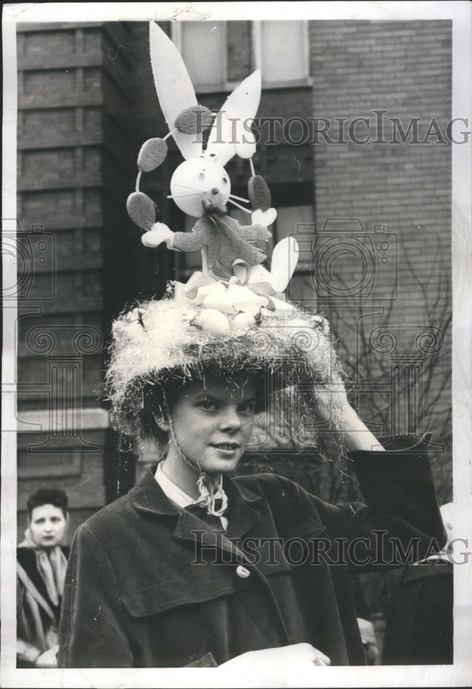 1961 Press Photo Bannets Easter Parade Cheryl Ann Johns - Historic Images
