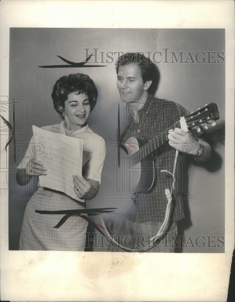 1960 Gogi Grant Popular Singer Pat Boone - Historic Images