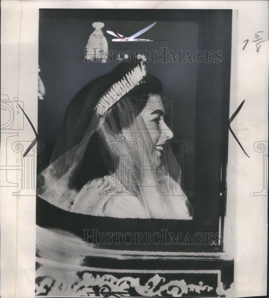 1947 Press Photo Princess Elizabeth Wedding W Abbey - Historic Images
