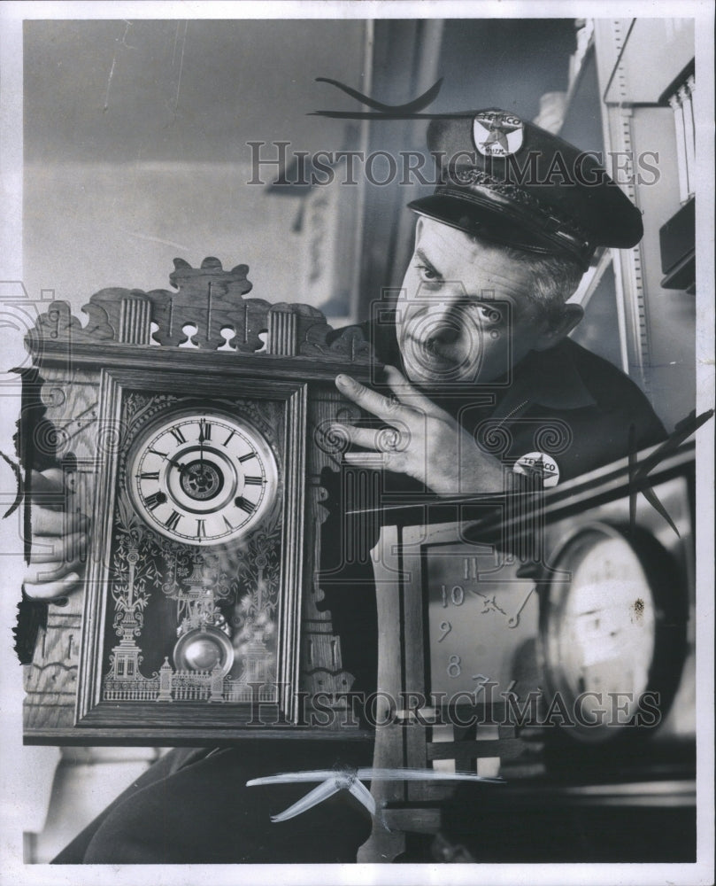 1962 Harold Hardaway Clock Collector 105 yr - Historic Images