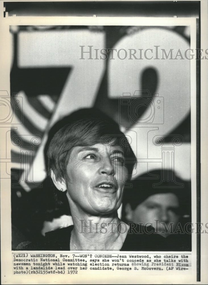 1972 Jean Westwood Democratic National Comm - Historic Images