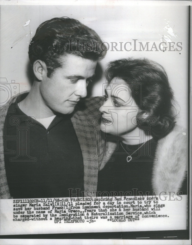 1958 Imminent Deportation Maria SingerOpera - Historic Images