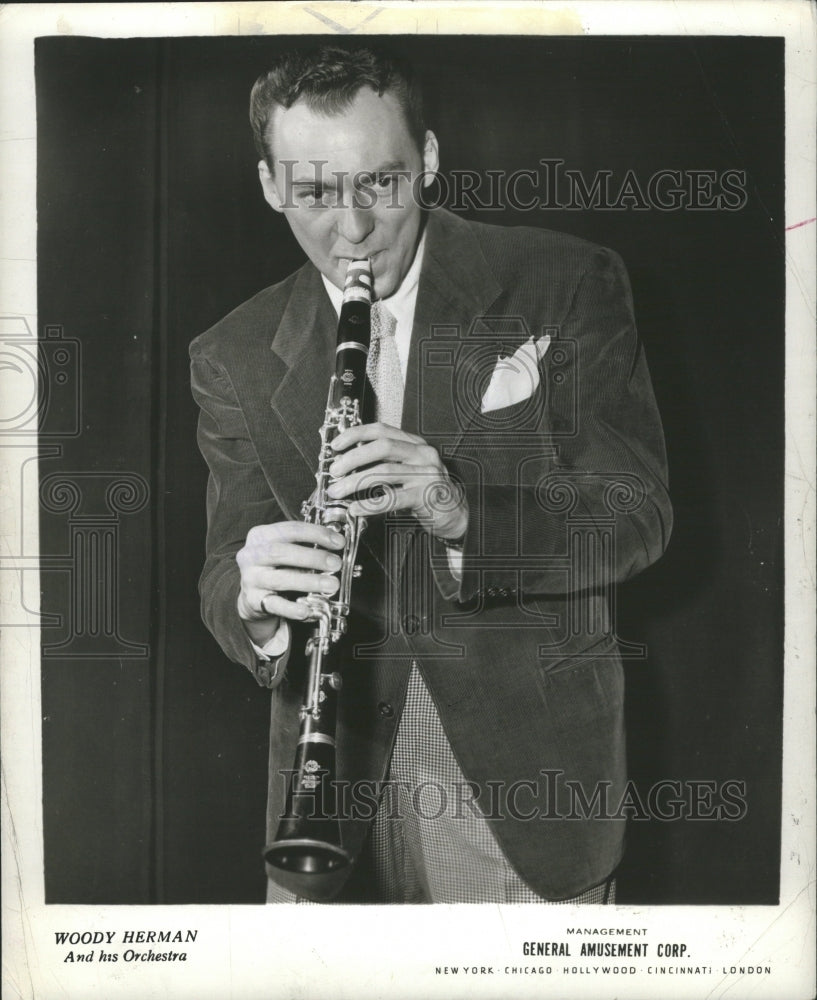 1980 Band Music Herd Jazz Clarinetist - Historic Images