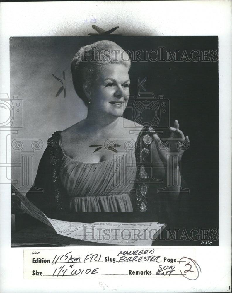 1976 Maureen ForresterCanadian Operatic Mau - Historic Images