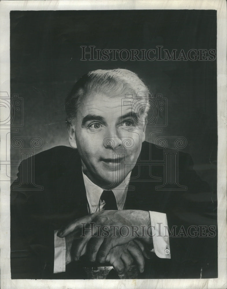 1959 Emlyn Williams Welsh Dramatist Actor - Historic Images