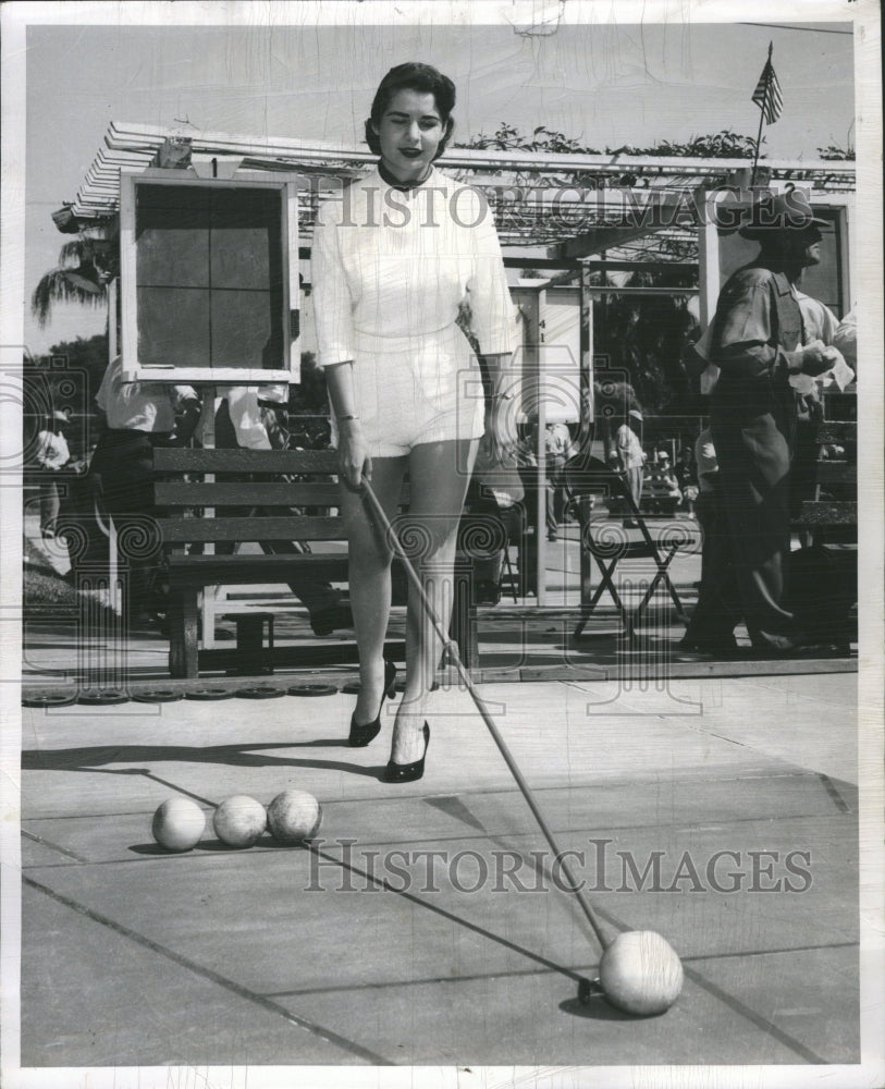 1955 Sue Tren Shuffle Board  - Historic Images