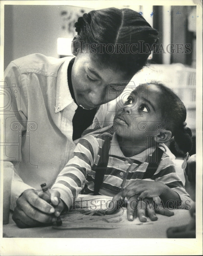 1985 Farragut Day Care Program HS Students - Historic Images