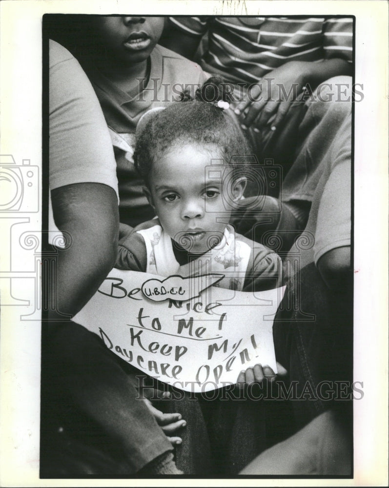 1983 Day Care center rally Capital Building - Historic Images