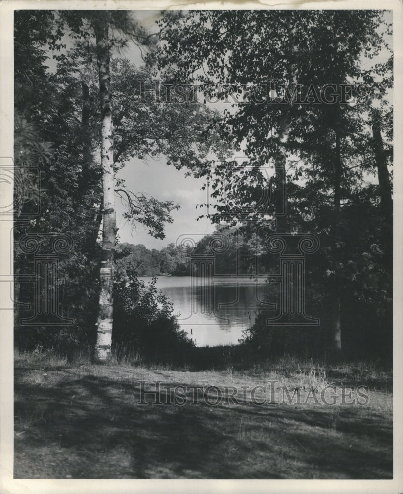 1948 Sunken Lake Isle Country Polaski Mich - Historic Images