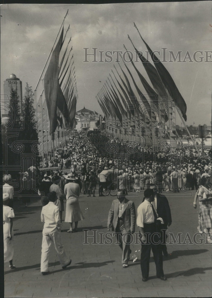 1952 Avenue Flags  - Historic Images