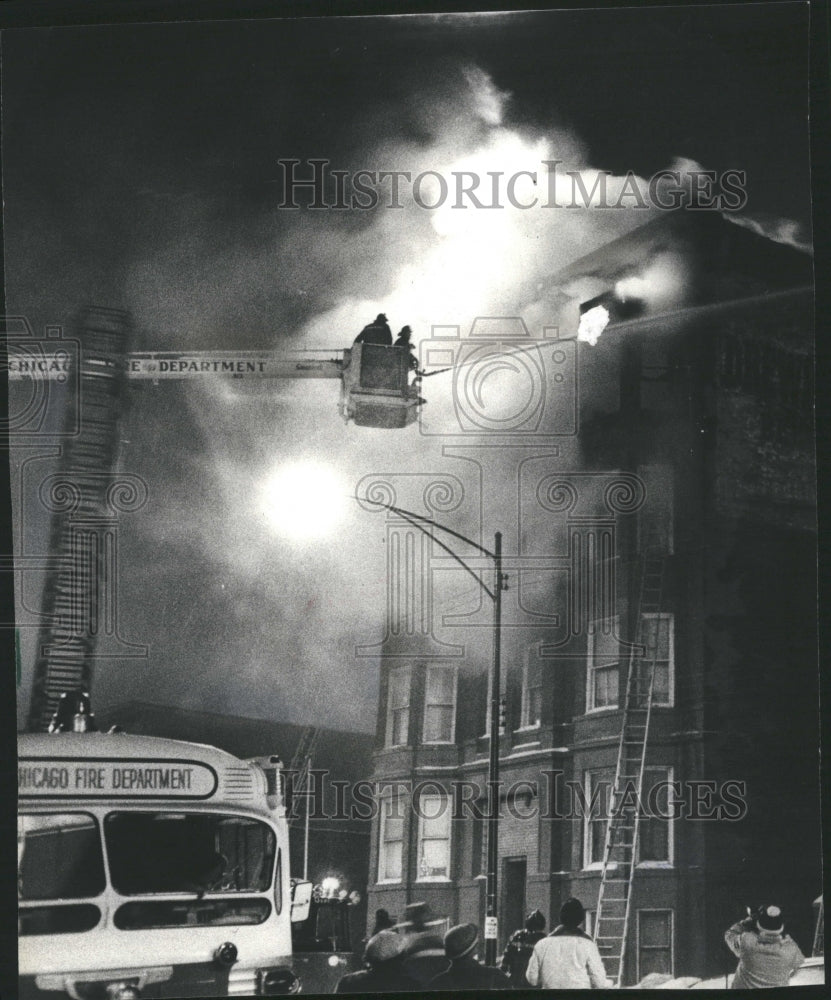 1978 Residential Fire Firemen Fight - Historic Images