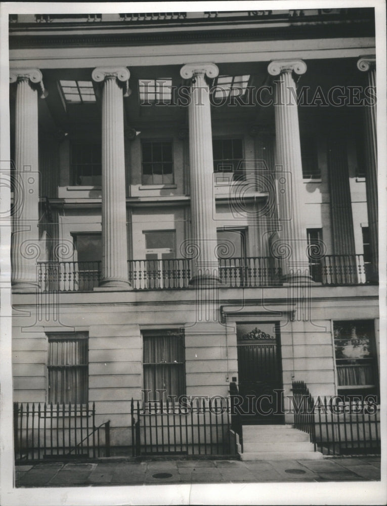 1936 Press Photo Ally Simson Mansion on Regent Park - Historic Images