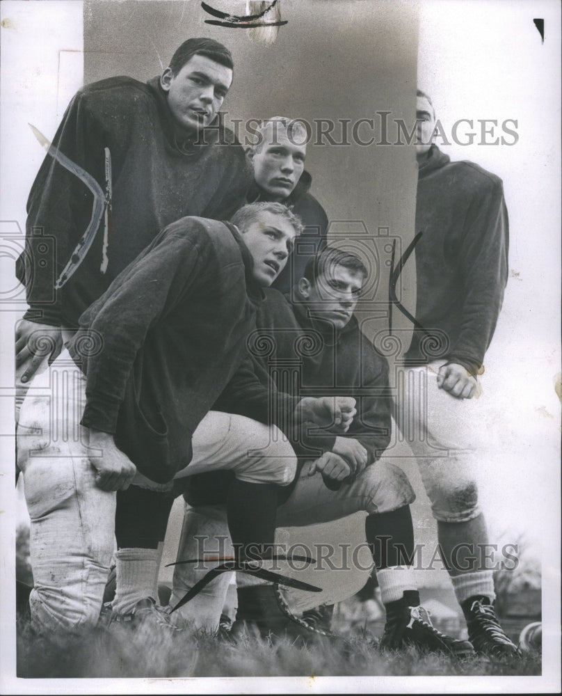 1960 Detroit High school football players - Historic Images