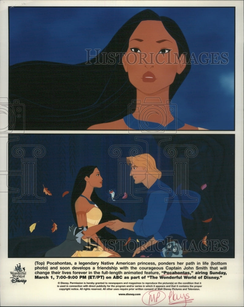 1999 Pocahontas Disney movie - Historic Images