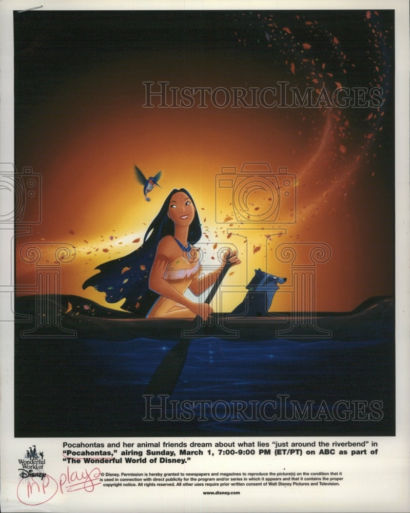 1999 &quot;Pocahontas&quot; Walt Disney  - Historic Images