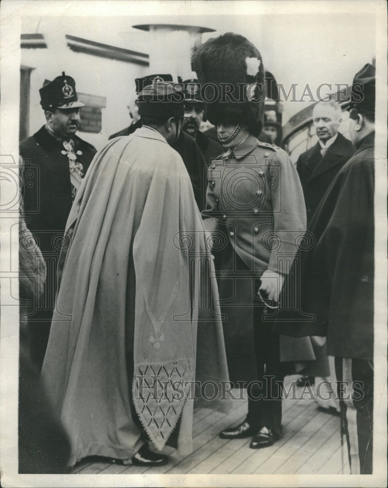 1928 Prince Wales Greeting King Amannullah - Historic Images