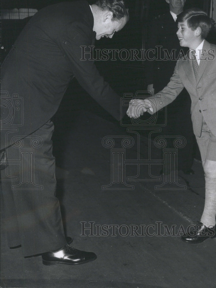 1961 Prince Charles Royal Handshake - Historic Images