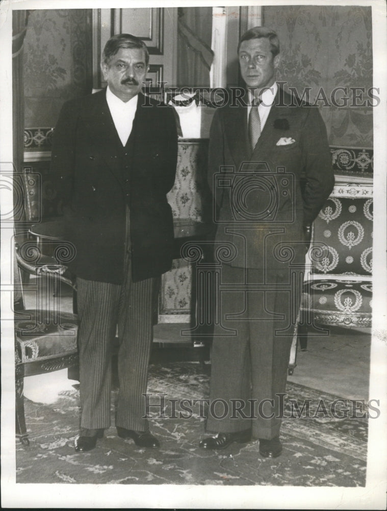 1935 Premier Pierre Laval &amp; Prince of Wales - Historic Images