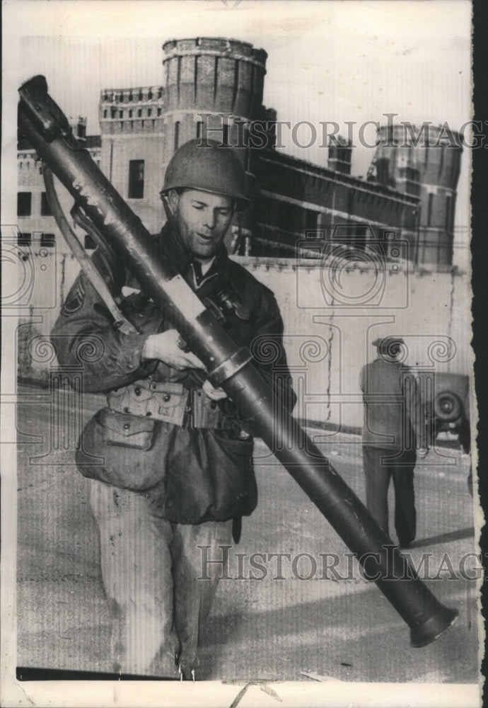 1959 Sgt. William Rose carries a 3.5 inch - Historic Images