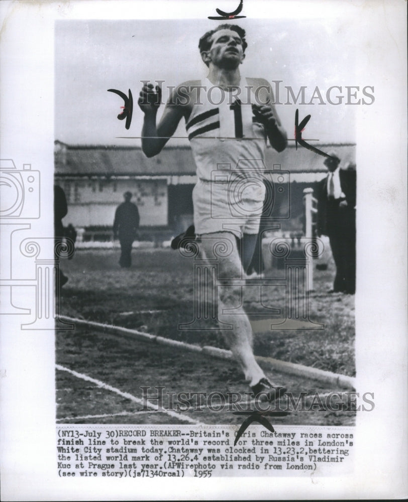 1955 White City 3 Miles Record Chataway - Historic Images