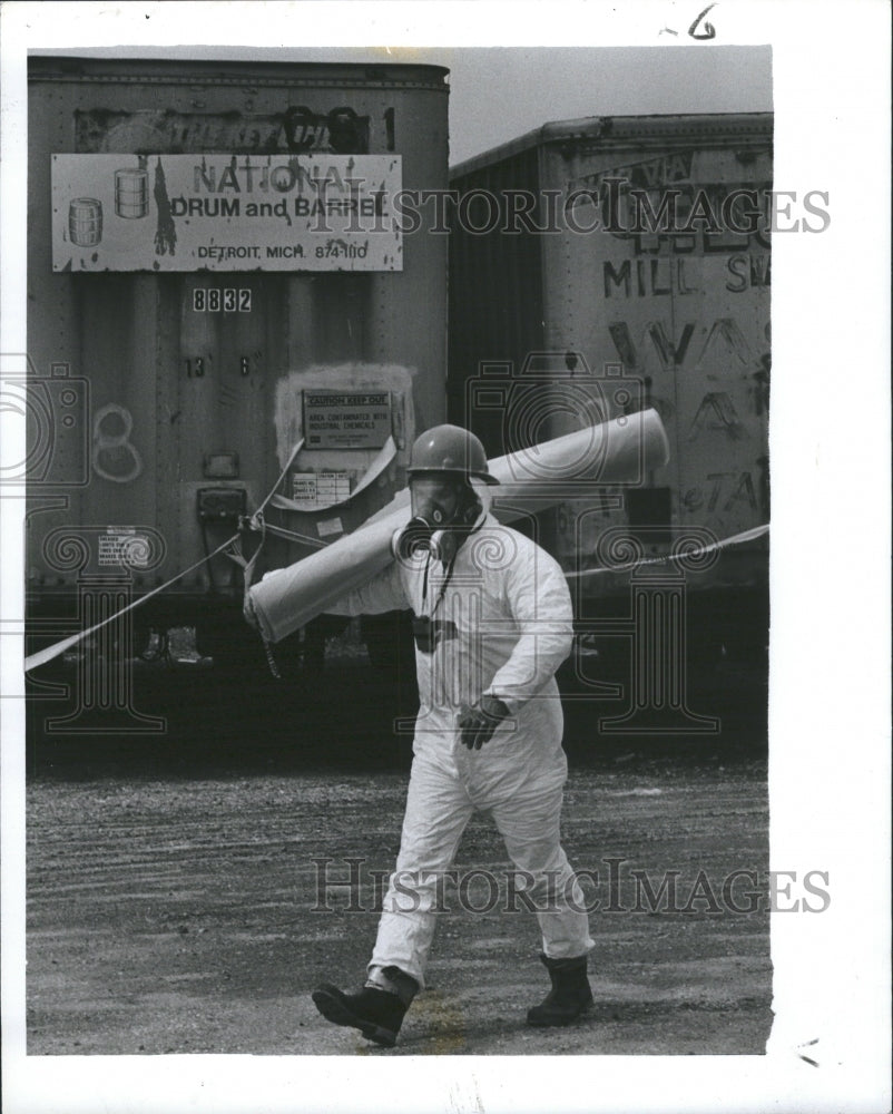 1985 Chicago Chemicals Toxic Air Port - Historic Images