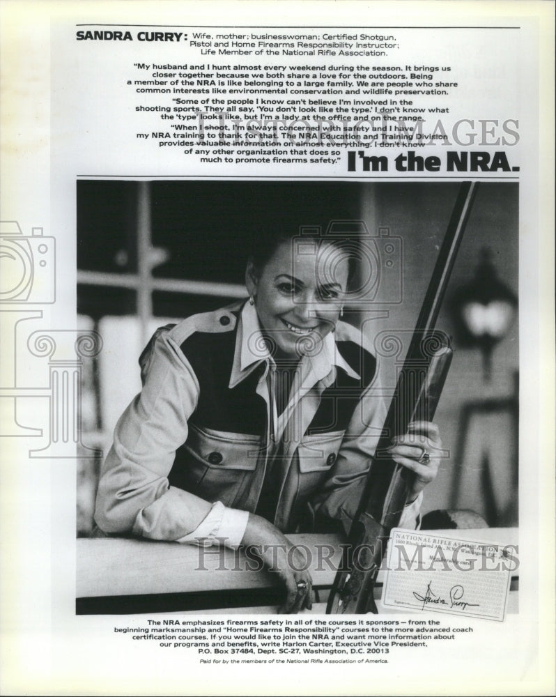  Sandra Curry, Member of Nat&#39;l Rifle Assoc. - Historic Images