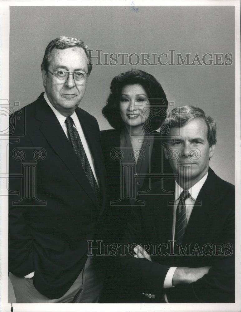 1988 Tom Brokaw John Chancellor NBC News - Historic Images