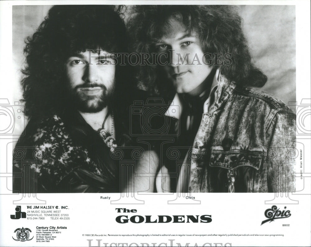 1990 Rusty Chris Goldens Musicians - Historic Images