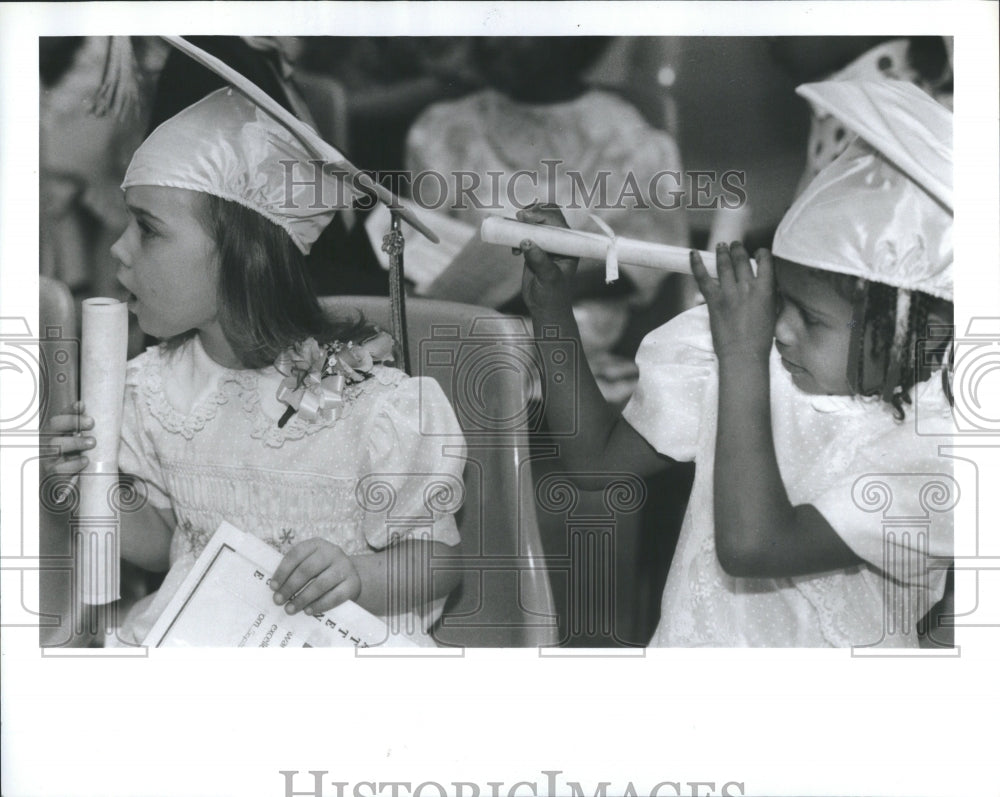 1989 Kids during their graduation - Historic Images