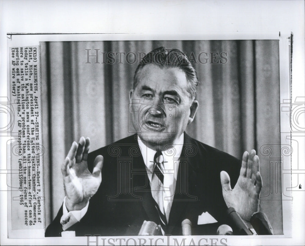 1965 Robert P. Gerholz President Washington - Historic Images