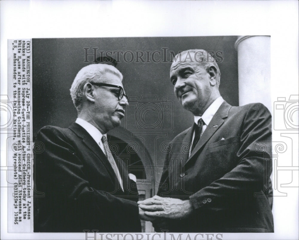 1965 Press Photo Ambassador Secretary Labor Nation U.S - Historic Images