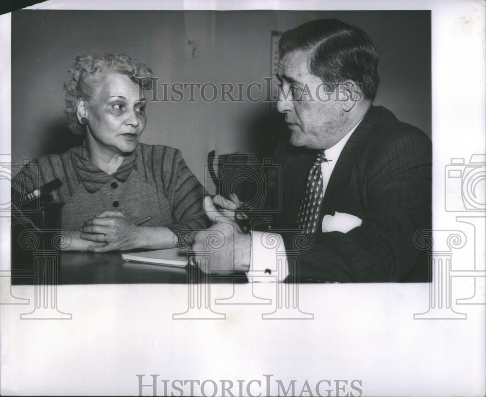 1952 Mrs. Bereniece Baldwin with Frank DeNu - Historic Images