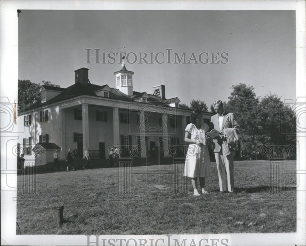 1947 George Washington's House, Mt Vernon - Historic Images