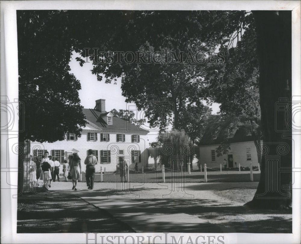 1947 George Washington's House, Mt Vernon  - Historic Images
