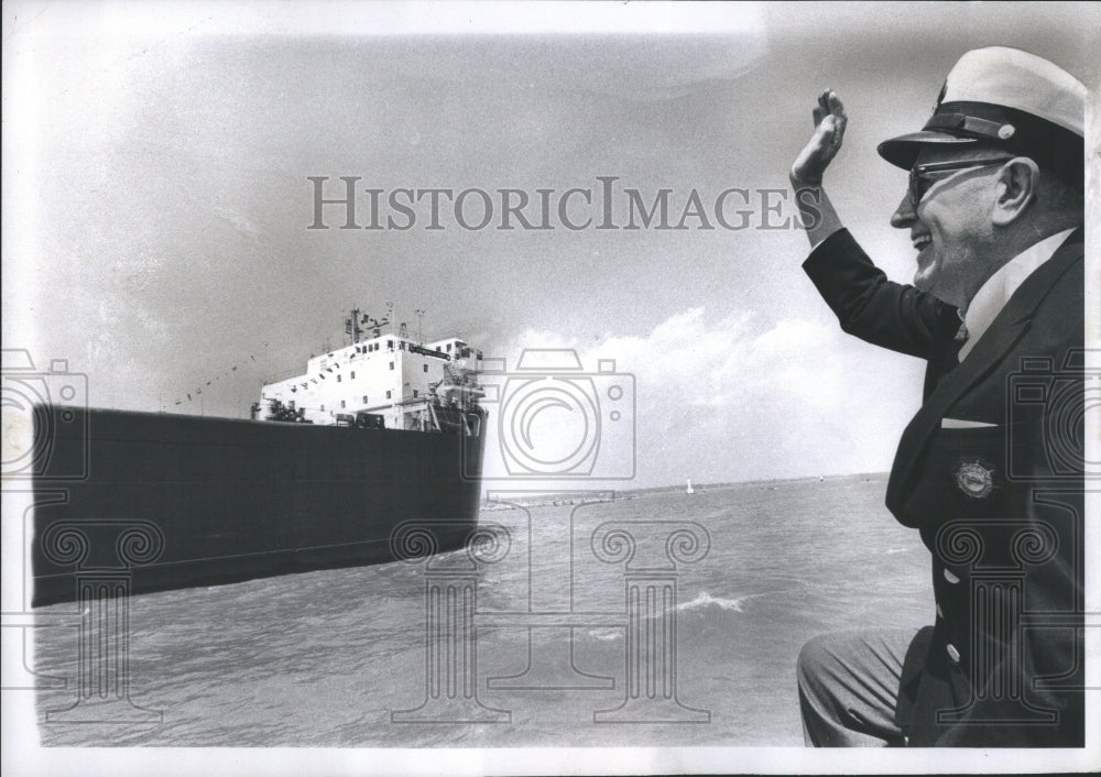 1972 Capt Frank Becker Ship Detroit Cort - Historic Images