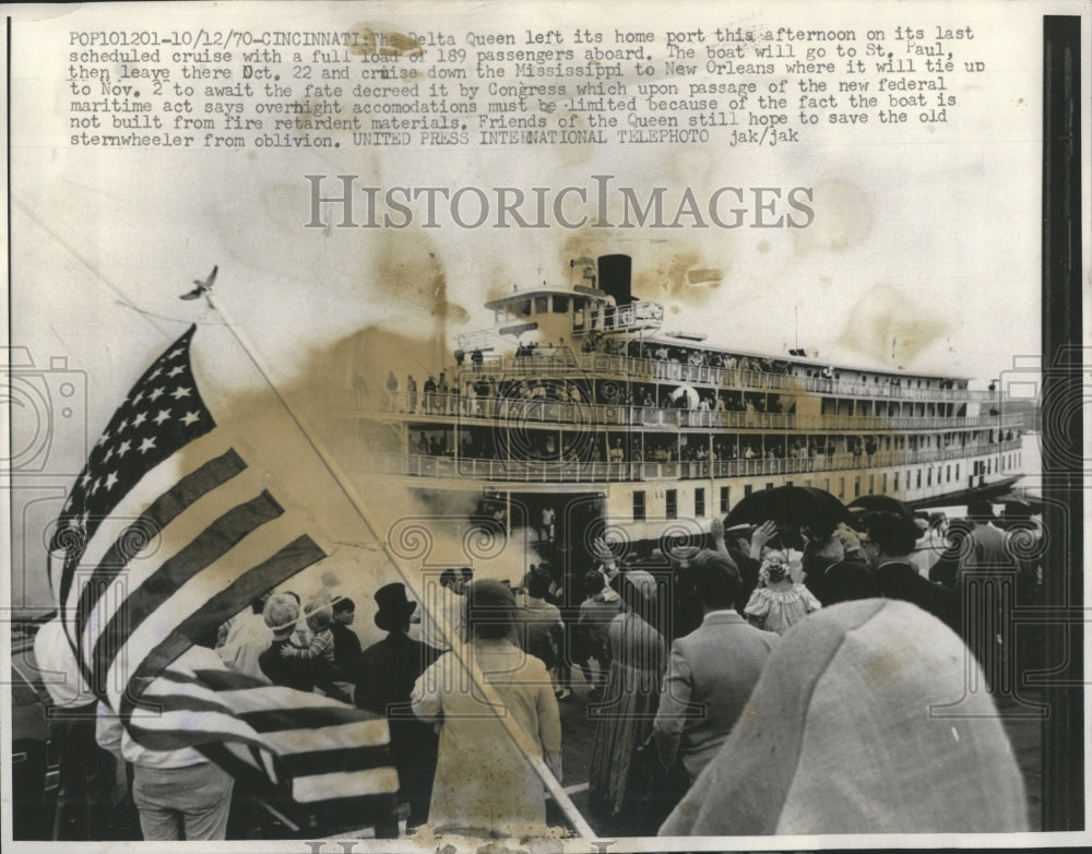 1970 SS Delta Queen  - Historic Images