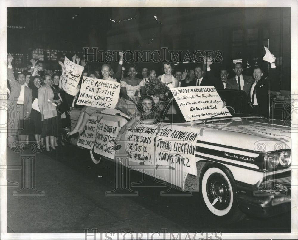 1958 Republican Rally Sherman Hotel - Historic Images