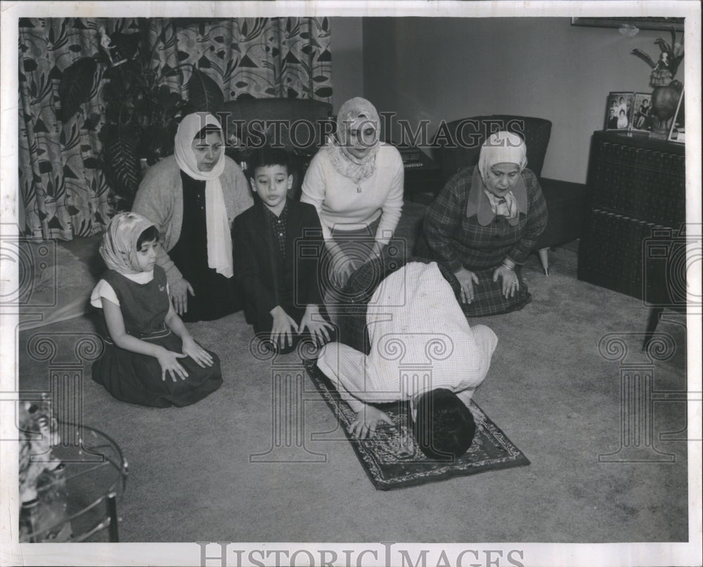1961 Press Photo Moslems - Historic Images
