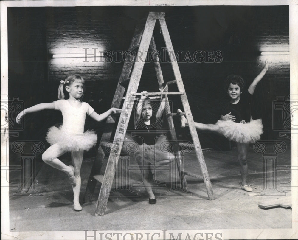 1967 Tiny Ballerinas Testc Auditorium Stage - Historic Images