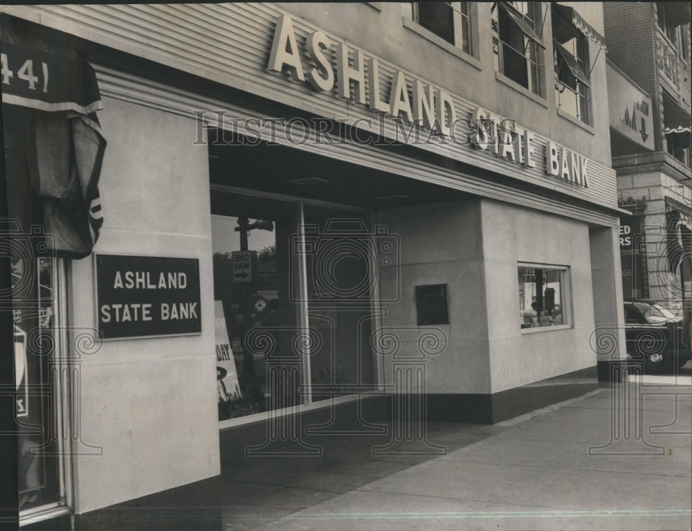 1954 Ashland State Bank Robbed Machine Gun - Historic Images