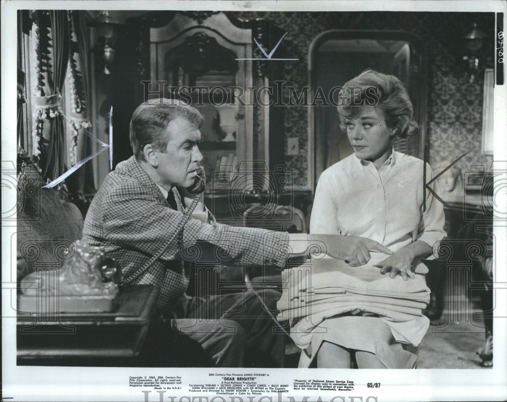 1965 Glynis Johns Actress James Stevart - Historic Images