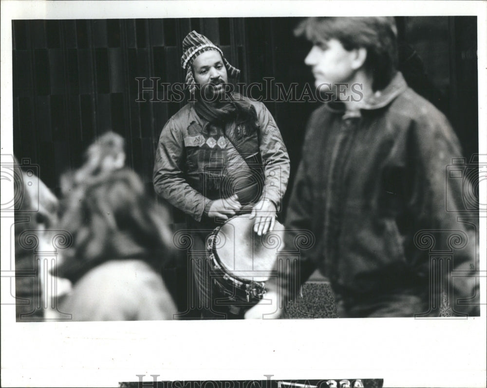 1990 Performers Street Drums Don Lavizza Af - Historic Images