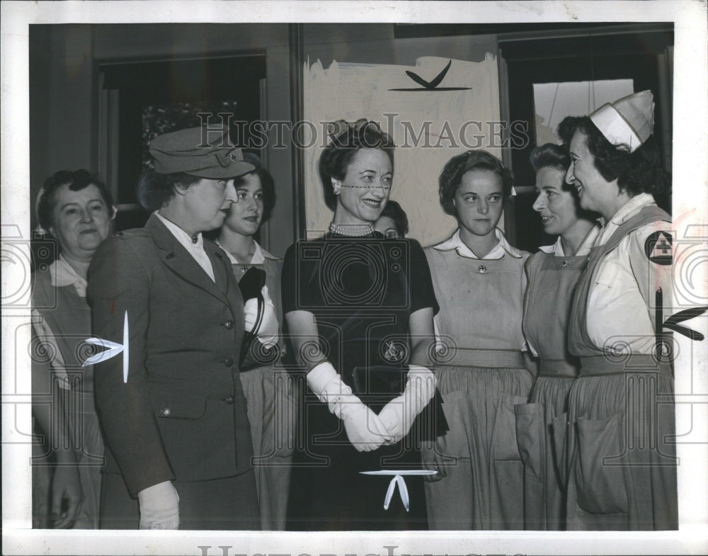 1942 Press Photo  Mrs.David S Arnoff Duchess Wradson - Historic Images